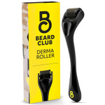 The Beard Club Derma Roller For Face, Body And Scalp - Microneedling Roller For Men And Women With 540 Titanium Microneedles - Beard Roller & Micro Needling Scalp Hair - Black The Beard Club Derma Roller For Face, Body And Scalp - Microneedling Roller For Men And Women With 540 Titanium Microneedles - Beard Roller & Micro Needling Scalp Hair - Black