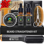 Xikezan Beard Kit For Men Grooming & Straightening Set,W/Beard Straightener, 2 Pack Oil, Balm, Comb, Scissor, Brush, Birthday Valentines Gifts For Him Dad Men Boyfriend Christmas Stocking Stuffers Xikezan Beard Kit For Men Grooming & Straightening Set,W/Beard Straightener, 2 Pack Oil, Balm, Comb, Scissor, Brush, Birthday Valentines Gifts For Him Dad Men Boyfriend Christmas Stocking Stuffers