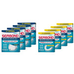 Sea-Bond Secure Denture Adhesive Seals, Original Uppers & Lowers, Zinc-Free, All-Day Hold, Mess-Free