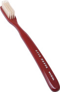 Acca Kappa Vintage Red Toothbrush Hard Nylon Bristles Retro-Style Ergonomic Handle Acca Kappa Vintage Red Toothbrush Hard Nylon Bristles Retro-Style Ergonomic Handle