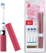 Pursonic Portable Sonic Toothbrush Battery Operated, Battery Included, 3 Brush Heads Included, 22,000 Strokes Per Minute, Brush On The Go (Usa) Pursonic Portable Sonic Toothbrush Battery Operated, Battery Included, 3 Brush Heads Included, 22,000 Strokes Per Minute, Brush On The Go (Usa)