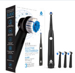 Rotating Electric Toothbrush For Adults With 3 Brush Heads - Toothbrush Electric With 3 Cleaning Modes - Usb Rechargeable Toothbrush With 2 Minute Smart Timer (Black) Rotating Electric Toothbrush For Adults With 3 Brush Heads - Toothbrush Electric With 3 Cleaning Modes - Usb Rechargeable Toothbrush With 2 Minute Smart Timer (Black)