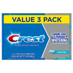 Crest Baking Soda & Peroxide Whitening With Tartar Protection Toothpaste, Fresh Mint, 6.4 Oz, 3 Count