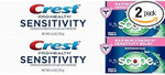 Crest Sensitivity Whitening And Scope Minty Fresh Toothpaste, 6 Oz - 2 Tubes
