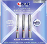 Crest 3Dwhite Enamel Safe Teeth Whitening Pens, 0.13 Fl. Oz., 3 Pk