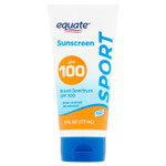 Equate Sport Sunscreen Lotion Spf 100, 6 Fl Oz