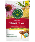 Traditional Medicinals Lozenges, Organic Throat Coat Lozenges, Eucalyptus Mint, Soothes Sore Throats & Relieves Coughs, 16 Individually Wrapped Traditional Medicinals Lozenges, Organic Throat Coat Lozenges, Eucalyptus Mint, Soothes Sore Throats & Relieves Coughs, 16 Individually Wrapped