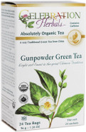 Celebration Herbals Organic Herbal Gunpowder Green Tea - 24 Herbal Tea Bags