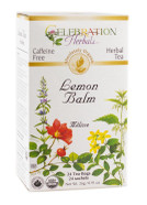 Celebration Herbals Organic Lemon Balm Tea Bags, 24 Count
