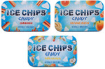 Ice Chips Candy 3 Pack Assortment (Cinnamon, Orange Cream, Pina Colada)