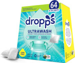 Dropps Ultrawash Dishwasher Pods, Lemon Citrus (64 Count) - Biobased Power Deep Clean Dishwasher Detergent Tablets For Sparkling Shiny Dishes - No Rinse Aid Or Pre-Wash Needed -Dishwashing Pods