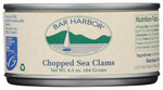 Bar Harbor All Natural Chopped Clams, Cans, 6.5 Oz, 6 Pk
