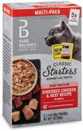 Pure Balance Classic Starters Gourmet Cat Treats, Shredded Chicken & Beef In Broth, 1.4 Oz, 5 Pack Pure Balance Classic Starters Gourmet Cat Treats, Shredded Chicken & Beef In Broth, 1.4 Oz, 5 Pack