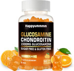 Glucosamine Chondroitin Gummies With Msm & Elderberry Extra Strength - Joint Support, Antioxidant Immune Support Supplement For Adults, Men & Women.90 Orange Gummies