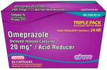 Ohm Omeprazole Delayed-Release Capsules, Treats Frequent Heartburn, 24Hrs, 20Mg Acid Reducer, 42 Capsules