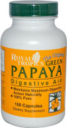 Royal Tropics Green Papaya Digestive Enzymes 150 Caps