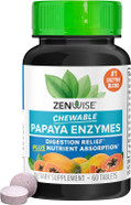 Zenwise Health Papaya Enzymes Chewable With Digestive Enzymes And Bromelain For Digestive Health And Bloating Relief For Women And Men, Enzymes For Digestion And Gut Health - 30 Ct Zenwise Health Papaya Enzymes Chewable With Digestive Enzymes And Bromelain For Digestive Health And Bloating Relief For Women And Men, Enzymes For Digestion And Gut Health - 30 Ct