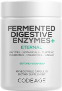 Codeage Fermented Digestive Enzymes Supplement 3-Month Supply - 14 Digestive Enzymes, Probiotics, Prebiotics, Fermented Botanicals, Plant-Based Multi Pancreatic Enzymes - 1 Capsule A Day - 2-Pack Codeage Fermented Digestive Enzymes Supplement 3-Month Supply - 14 Digestive Enzymes, Probiotics, Prebiotics, Fermented Botanicals, Plant-Based Multi Pancreatic Enzymes - 1 Capsule A Day - 2-Pack