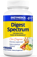 Enzymedica Digest Spectrum, Digestive Enzymes For Multiple Food Intolerances, Offers Fast-Acting Gas & Bloating Relief, 30 Count Enzymedica Digest Spectrum, Digestive Enzymes For Multiple Food Intolerances, Offers Fast-Acting Gas & Bloating Relief, 30 Count
