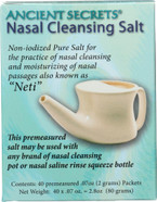 Ancient Secrets Nasal Cleansing Pot Salt 40 Pkt 1-Ea By Ancient Secrets