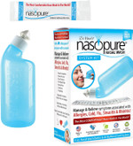 Nasopure Nasal Wash, System Kit, The Nicer Neti Pot Sinus Wash Kit, Comfortable Nasal Rinse 8 Oz Bottle & 20 Salt Packets (3.75 Grams Each), Nasal Congestion, Cold, Flu, Allergy, Nasal Irrigation Nasopure Nasal Wash, System Kit, The Nicer Neti Pot Sinus Wash Kit, Comfortable Nasal Rinse 8 Oz Bottle & 20 Salt Packets (3.75 Grams Each), Nasal Congestion, Cold, Flu, Allergy, Nasal Irrigation