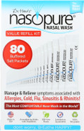 Nasopure Nasal Wash, Value Refill Kit, The Nicer Neti Pot Sinus Wash Kit, Comfortable Nasal Rinse 80 Salt Packets (3.75 Grams Each), Nasal Congestion, Cold, Flu, Allergy, Nasal Irrigation System Nasopure Nasal Wash, Value Refill Kit, The Nicer Neti Pot Sinus Wash Kit, Comfortable Nasal Rinse 80 Salt Packets (3.75 Grams Each), Nasal Congestion, Cold, Flu, Allergy, Nasal Irrigation System