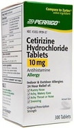 Perrigo- Cetirizine 10Mg, 300 Tablets