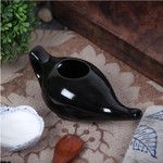 Qimacplus Leak Proof Durable Porcelain Ceramic Neti Pot Hold 230 Ml Water Comfortable Grip With 10 Sachet Neti Salt | Eco Friendly Natural Treatment For Sinus & Congestion (Blue) Qimacplus Leak Proof Durable Porcelain Ceramic Neti Pot Hold 230 Ml Water Comfortable Grip With 10 Sachet Neti Salt | Eco Friendly Natural Treatment For Sinus & Congestion (Blue)