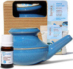 Sinus Care Kit: Complete Nasal Relief System With Ceramic Neti Pot, Essential Oil (5 Ml), Mineral Salt Rinse (2 Oz) - Ideal For Daily Nasal Cleansing, Congestion Relief & Sinus Health (Blue) Sinus Care Kit: Complete Nasal Relief System With Ceramic Neti Pot, Essential Oil (5 Ml), Mineral Salt Rinse (2 Oz) - Ideal For Daily Nasal Cleansing, Congestion Relief & Sinus Health (Blue)