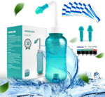 Waterpulse Neti Pot Sinus Rinsing, Nasal Wash Bottle Sinus Rinsing Bottle Cleaner Pressure Irrigation Neti-Pot With Sticker Thermometer For Adult & Kid Bpa Free (Green) Waterpulse Neti Pot Sinus Rinsing, Nasal Wash Bottle Sinus Rinsing Bottle Cleaner Pressure Irrigation Neti-Pot With Sticker Thermometer For Adult & Kid Bpa Free (Green)