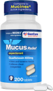 Gencare Mucus Relief Expectorant Guaifenesin 400 Mg 300 Tablets Value Pack - Fast Acting Thinning Of Mucus For Colds, Chest Congestion, Flu, Coughing And Allergies Gencare Mucus Relief Expectorant Guaifenesin 400 Mg 300 Tablets Value Pack - Fast Acting Thinning Of Mucus For Colds, Chest Congestion, Flu, Coughing And Allergies
