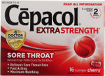 Cepacol Maximum Strength Throat Drop Lozenges, Cherry, 16 Count