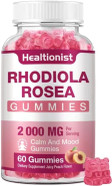 2 Packs Sugar-Free Rhodiola Rosea Gummies Adaptogenic Rhodiola Rosea Supplement & Cortisol Blocker For Performance, Stamina, Mood & Motivation - Non-Gmo, 120 Vegan Chews 2 Packs Sugar-Free Rhodiola Rosea Gummies Adaptogenic Rhodiola Rosea Supplement & Cortisol Blocker For Performance, Stamina, Mood & Motivation - Non-Gmo, 120 Vegan Chews