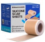 Silicone Scar Sheets Surgical Tape (1.6X120 Roll) Face Patches Acne Treatment C Section Strips, Skin-Sensitive Medical Grade Healing Scar Bandages Pads For Keloid, Stretch And Tummy Tuck Recovery