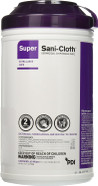 Super Sani-Cloth Germicidal Disposable Wipes, 7.5X15", 65 Count