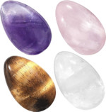 Tumbeelluwa 4Pcs Reiki Crystal Stone Eggs Kit Polished Natural Palm Pocket Stones For Stress Removing, Rock Crystal Tumbeelluwa 4Pcs Reiki Crystal Stone Eggs Kit Polished Natural Palm Pocket Stones For Stress Removing, Rock Crystal