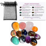 Cool, Calm & Happy Small (10-15Mm) Healing Crystal Stones - Set Of Concern & Worry Relief Polished Stones-Bronzite Amethyst Adventurine Tiger'S Eye Sodalite Jasper & Rose Quartz With Bonus Crystals! Cool, Calm & Happy Small (10-15Mm) Healing Crystal Stones - Set Of Concern & Worry Relief Polished Stones-Bronzite Amethyst Adventurine Tiger'S Eye Sodalite Jasper & Rose Quartz With Bonus Crystals!