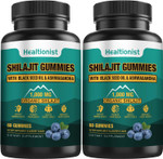 2 Packs 1000 Mg Shilajit Supplement Gummies With 85+ Trace Minerals, Fulvic Acid, Pure Organic Shilajit Himalayan Gummy For Men & Women, Energy, Brain, Immunity Suport - 120 Counts 2 Packs 1000 Mg Shilajit Supplement Gummies With 85+ Trace Minerals, Fulvic Acid, Pure Organic Shilajit Himalayan Gummy For Men & Women, Energy, Brain, Immunity Suport - 120 Counts