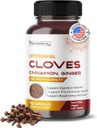 Liposomal Cloves Supplement With Cinnamon, Ginger, Turmeric, Oregano & Black Pepper Support Digestion, Immunity & Respiratory Wellness 180 Vegan Capsules Made In Usa Liposomal Cloves Supplement With Cinnamon, Ginger, Turmeric, Oregano & Black Pepper Support Digestion, Immunity & Respiratory Wellness 180 Vegan Capsules Made In Usa