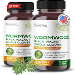 Wormwood Black Walnut Whole Cloves Ginger - Support Digestion Wellness, Liver Cleanse, Joints Health - 120-Day Supply - Made In The Usa Wormwood Black Walnut Whole Cloves Ginger - Support Digestion Wellness, Liver Cleanse, Joints Health - 120-Day Supply - Made In The Usa