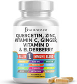Quercetin Zinc Vitamin C Vitamin D Bromelain Elderberry - Nettle Supplement With Artemisinin, Sea Moss, Echinacea - 60 Count Quercetin Zinc Vitamin C Vitamin D Bromelain Elderberry - Nettle Supplement With Artemisinin, Sea Moss, Echinacea - 60 Count