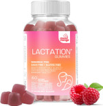 Lactation And Postpartum Support Gummies - With Blessed Thistle, Fennel Seed, Milk Thistle, Moringa, Sunflower Lecithin, Vitamin D3 & B12 - Increase Milk Supply Milk Production