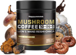 Mushroom Coffee - Lions Mane Mushroom Powder Instant Coffee With Lion'S Mane, Reishi, Chaga, Cordyceps, And Turkey Tail - Alternative For Energy, Mental Clarity & Focus, Brain Booster 6.35Oz(180G)
