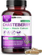 Vital Herbal Liposomal Chasteberry With Ginger & Black Cohosh Supports Hormone Balance, Emotional Wellness & Menopause Health 150 Capsules Made In The Usa Vital Herbal Liposomal Chasteberry With Ginger & Black Cohosh Supports Hormone Balance, Emotional Wellness & Menopause Health 150 Capsules Made In The Usa