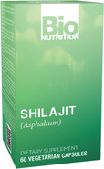 Bio Nutrition Shilajit (Asphaltum), 60 Vegetarian Capsules (500 Mg Per Capsule Bio Nutrition Shilajit (Asphaltum), 60 Vegetarian Capsules (500 Mg Per Capsule