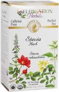 Celebration Herbals Stevia Herb Organic 24 Bag, 0.02 Pound