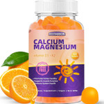 Calcium Magnesium Gummies For Adult: With Zinc Vitamin D3 K2 For Women Men Organic Sugar Free Vegan Chewable Gummy - High Absorption For Immune Strength?60Count
