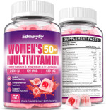 Womens Multivitamin Gummy 50 And Over - Chewable Multi Vitamin A, C, D3, E, K2 & B Complex, Folate, Biotin, Calcium, Magnesium - Support Energy, Immune & Over-All Health Womens Multivitamin Gummy 50 And Over - Chewable Multi Vitamin A, C, D3, E, K2 & B Complex, Folate, Biotin, Calcium, Magnesium - Support Energy, Immune & Over-All Health