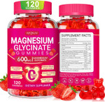 Magnesium Glycinate Gummies 600Mg For Women And Men, High Absorption Magnesium Glycinate With Vitamin D, B6, And Coq10 For Calm Support & Sleep, Sugar Free, Vegan, 60 Days Supply