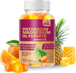 Moodmingle Potassium Magnesium Glycinate Supplement Gummies - High Absorption Potassium Chews - With Calcium Vitamins B6 B12 C D3 K2 Zinc - Vegan Sugar-Free Gluten Free For Kids Adults Moodmingle Potassium Magnesium Glycinate Supplement Gummies - High Absorption Potassium Chews - With Calcium Vitamins B6 B12 C D3 K2 Zinc - Vegan Sugar-Free Gluten Free For Kids Adults